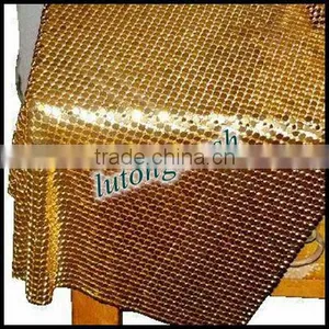 2014 Modern Design Gold Metallic Mesh Fabric/factory Supplying thumbnail-1