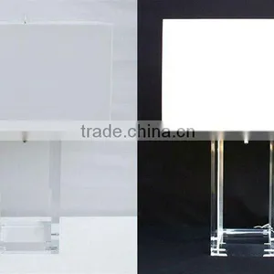 Chrome Acrylic Finish Table Lamp thumbnail-1