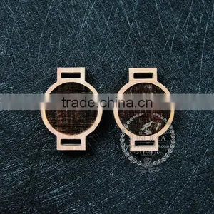 20mm Setting Size Vintage Style Natual Log Wood Bezel Watch Round Pendant Setting DIY Findings Supplies 1411142 thumbnail-1