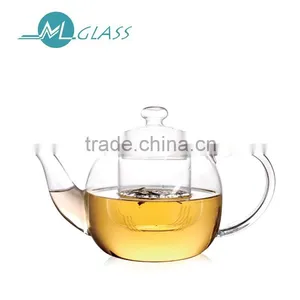 Thin 1000ml Big Fire Resistant Glass Teapot With Infuser N6420 thumbnail-1