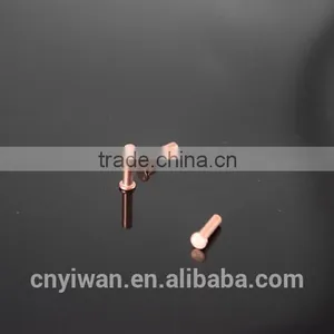 Flat Head and Half-empty Heart Copper Rivets and Copper-plated Nails and Copper Plated Copper Rivets and Round Copper thumbnail-3