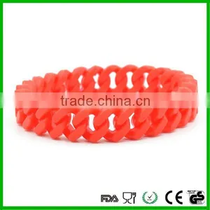 Custom Personalized Rubber Silicone Wristbands Bracelets thumbnail-4