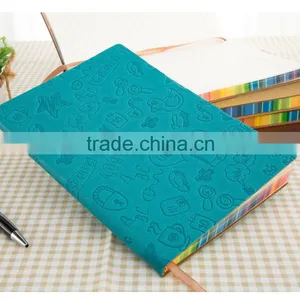 Fashion Colored Business Writing Leather A5 pu Note Book With Elastic Band thumbnail-1