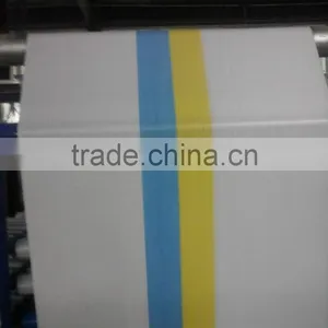 Yellow Blue Green Strip pp Woven Bag Valve PP WOVEN BLOCK BOTTOM POLYPROPYLENE 25kg CEMENT VALVE BAG thumbnail-3