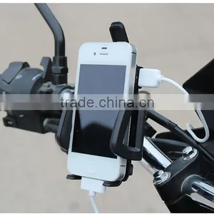 Motorcycle Usb Mobile Phone Charger With Phone Mount Holder thumbnail-3