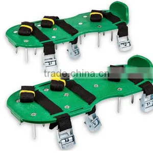 Lawn Aerator Shoes W/Metal Buckles and 3 Straps Lawn Aerator Sandals, Turf Aerating Shoes thumbnail-1