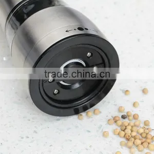 Stainless Steel Salt And Pepper Grinder Set Shakers With Adjustable Ceramic Grinder thumbnail-5