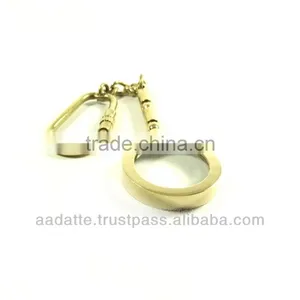 Nautical Brass Handle Magnifier Nautical Key Chain thumbnail-1