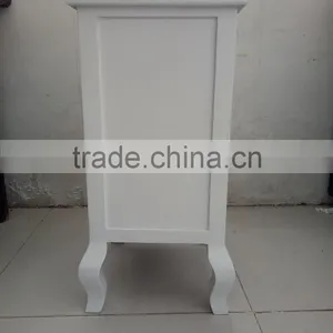 White Three Drawers Wooden Cabinet for Living Room Furnitures thumbnail-4