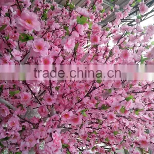 High Quality Fiberglass Trunk Flowery Peach Blossom Tree thumbnail-2