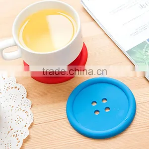 Colorful Fastener -shaped Silicone Cup Mat/household Product thumbnail-5
