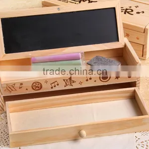 Big Capacity Children Double Drawer Pencil-box thumbnail-2