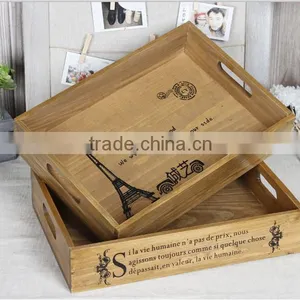 2015 New Design Wooden Serving Trays thumbnail-1
