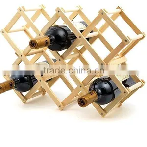 Hot Sale Natural-coloured Make Wood Wine Rack for Sale thumbnail-1