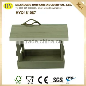 Unfinished FSC Wholesale Wooden Bird Feeder thumbnail-2