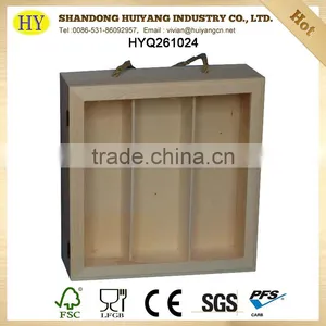 FSC Custom Wooden Wine Box for 3 Bottles thumbnail-1