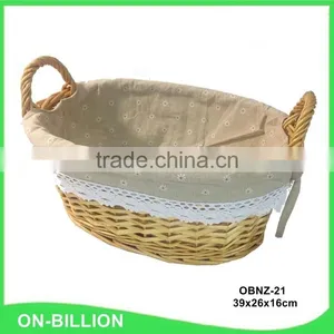 Customize Gfit Package Basket Hand Knitting Empty Wicker Baby Gift Basket thumbnail-2