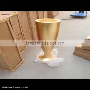 SJ201710025 Hot Sale Large Gold Flower Pot for Sale thumbnail-2