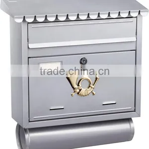 FQ-104 Metal Wall Mounted Postboxes,Newspaper Holders Mailbox thumbnail-1