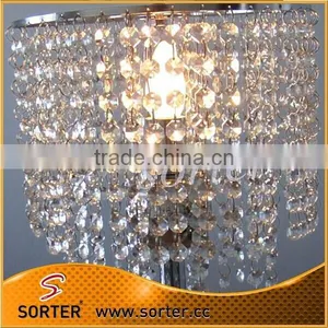 14MM K9 Crystal Bead Garland Chain Chandelier Silver Ring for Wedding Decor thumbnail-1