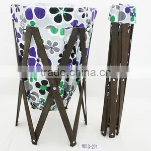 Canvas Foldable Laundry Basket thumbnail-2