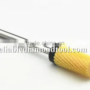 Shank Diameter 2.35mm Colored Ceramic Burr For Nail 1 Piece Huaxing Large Barrel thumbnail-4