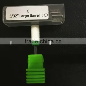 Course Type Shank Diameter 2.35mm Ceramic Burr For Nail 1 Piece Huaxing Large Barrel thumbnail-1