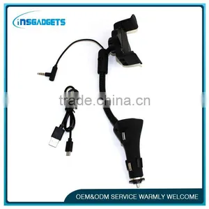 Fm Transmitter Car Mount Holder ,h0t242 Car fm Transmitter Car Charger , Smartphone Car Kit With Holder thumbnail-1