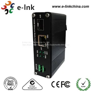 Жёсткий медиаконвертер Ethernet с поддержкой PoE+ от 10/100/1000Base-T до 1000Base-X SFP thumbnail-2