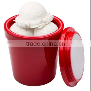 Custom 1-pint Insulated Ice Cream Container - Red thumbnail-1