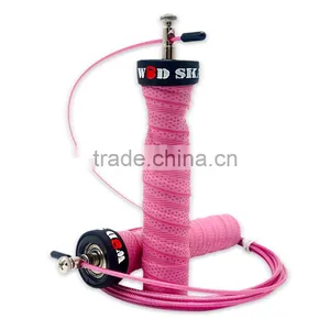 2017 New Style High Speed Crossfit Skipping Jump Rope With Anti Slip Hanldes, Adjustable Steel Cable & Ball Bearing thumbnail-4