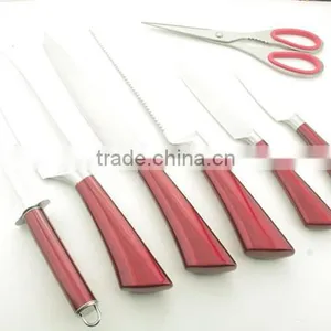 8pcs Stianless Steel Butcher Knife Set thumbnail-1