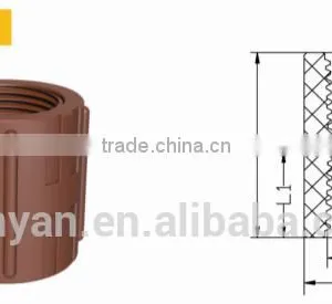 TY High Quality PP Threaded Pipes&fittings FEMALE COUPLING A Eco-friendly Cheap Price Full Size Factory Price List Discount thumbnail-1