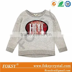 Hey Letter Iron on Sequin Patch Applique for Clothes thumbnail-1