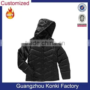 New Women's Genuine Down Sateen Puffer Coat thumbnail-1