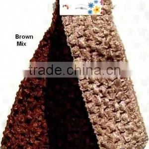 New Arrival High Quality 1.5" Wide Elastic Handmade Plain Crochet Headband for Baby Tutu Tops Girl Accessories Hairband thumbnail-6