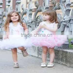 High Quality Wholesale Colorful Kids Chiffon Pettiskirt Tutu For Toddler Girls thumbnail-1
