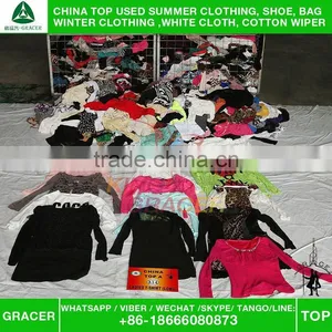 2016 Fashionable Long Ladies Sleeve T-shir Used Clothes in Bales/second Hand Clothes for Sales thumbnail-1