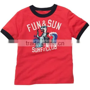 Boys Short-Sleeve Embellished Graphic Ringer T-shirt thumbnail-1