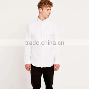2016 High Quality Long Sleeve Linen Cotton Business Designer Mens Casual Slim Fit Shirts thumbnail-1
