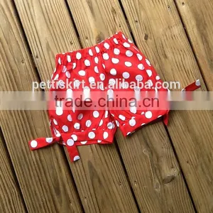 Hot Sale Baby Clothes Boutique Kids Girls Solid Clolor Icing Shorts Children Polka Dot Design Blank Board Pant thumbnail-2