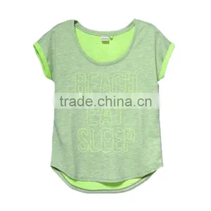 Ladies Cheap Print Tshirt100%bamboo Fiber Tshirt Cheap Wholesale Tshirts thumbnail-1
