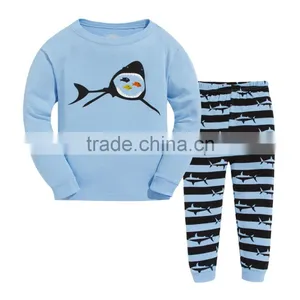 S15869A Children Girls 100% Cotton Long Sleeve Pajamas Custom Printed Sleepwear thumbnail-1
