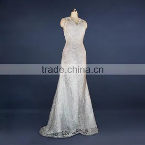 Fancy Fashional Bride Lace Wedding Dresses thumbnail-3