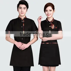 Custom Factory Price 5 Star Restaurant Staffs Hotel Uniforms ,receptionist Uniforms for Waitress thumbnail-1
