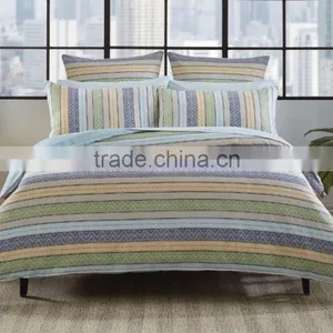 Contemporary Mix of Stripes, Geometric Details and Vibrant Colour Quilt Cover thumbnail-3