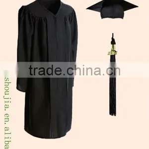 Latest High School/univeisity Customized Graduation Gown With Cap & Hood thumbnail-1