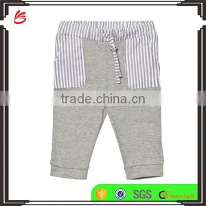 Boy Brushed Grey Melange Boys Wear Cotton Pants Tight Sport Pants thumbnail-1