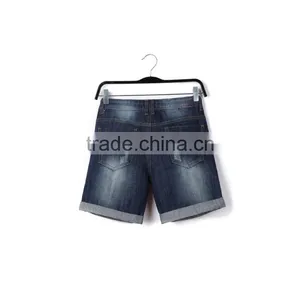 Hot ! Latest Design Cotton Frayed Children Jeans Short Pants Hand Brush Stylish Jeans Pants for Boys thumbnail-2