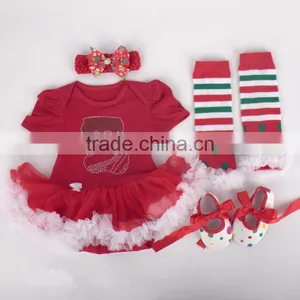 Wholesale 4pcs Christmas Christmas Cotton Newborn Baby Toddler Clothing thumbnail-1